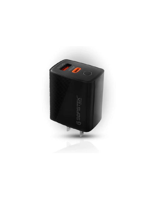 Cargador Rápido Dual de 38W (USB + Tipo C)