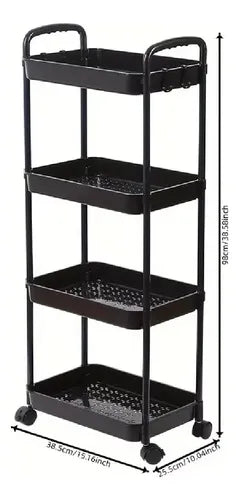 Estante 4 Niveles Móvil