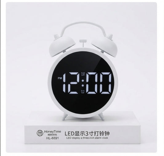 ⏰✨ Reloj Despertador Digital De 3 Pulgadas Estilo Vintage Con Pantalla LED 🕰️