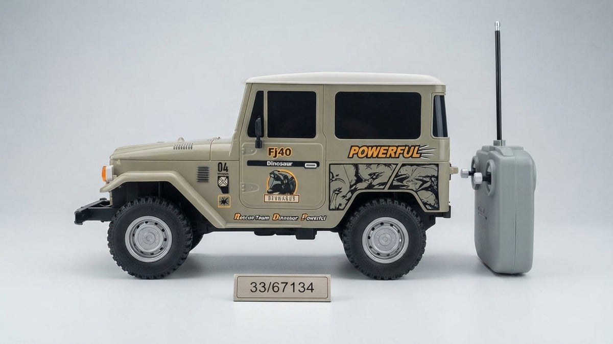 🚙 Carro Todoterreno FJ40 A Control Remoto / Edición Dinosaur World 🦖🔥
