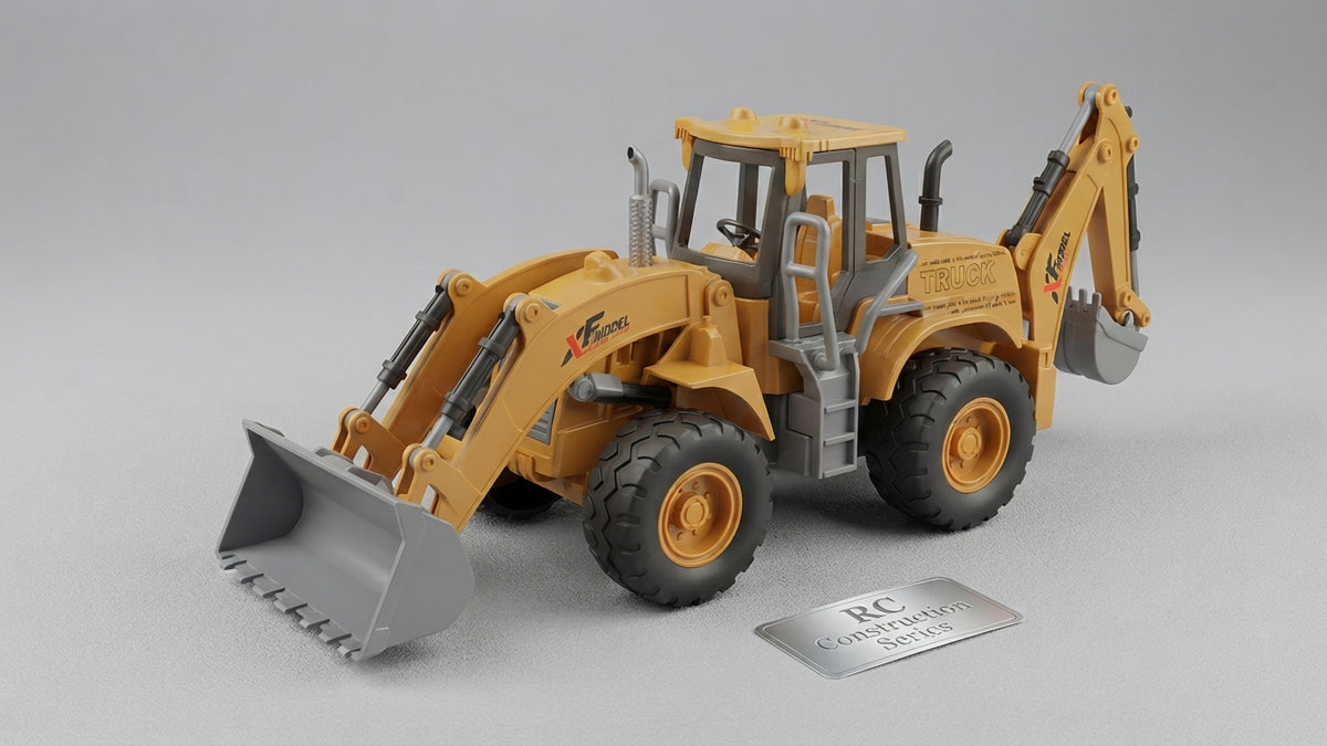 🏗️ Excavadora De Juguete A Control Remoto XF Model 2.4GHz / Con Spray Y Luces 🌟