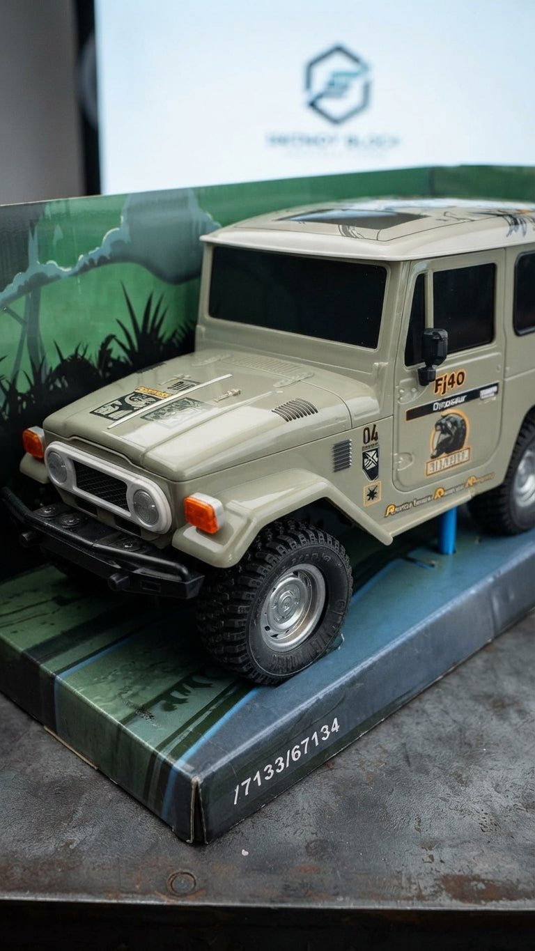 🚙 Carro Todoterreno FJ40 A Control Remoto / Edición Dinosaur World 🦖🔥
