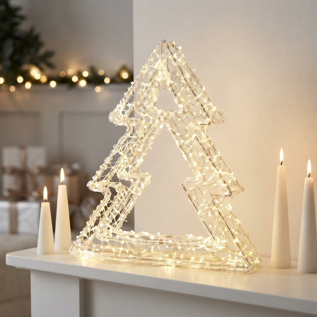 Árbol de Navidad Navideño 3D Colgante con Luces LED de Alta Luminosidad 🎄✨