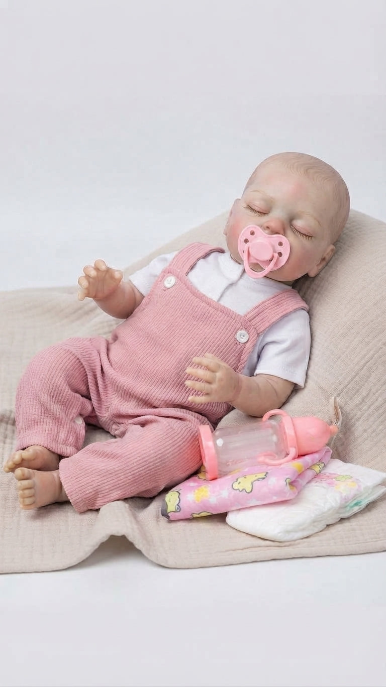 Muñeca Bebé Reborn Realista de 55 cm 👶💖 | Con Ropa, Tetero, Chupo y Pañal 🍼✨