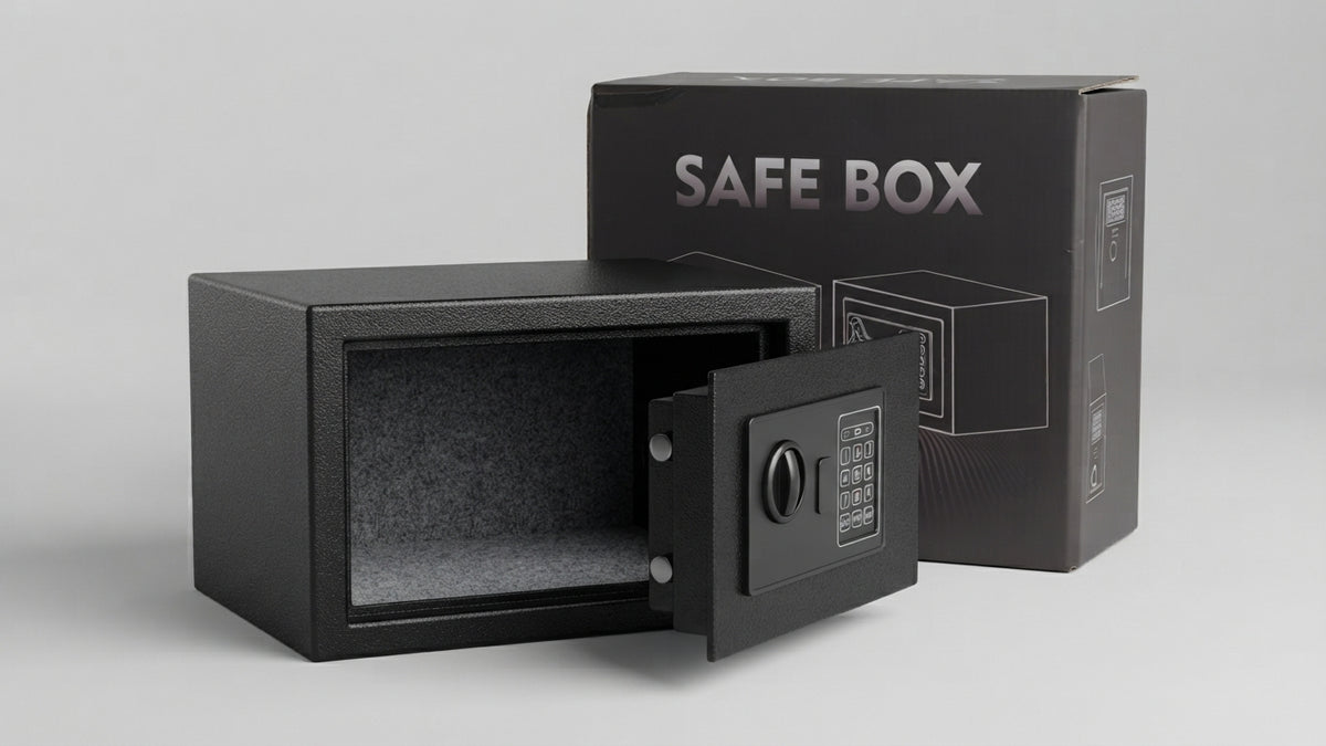 🔐💼 CAJA FUERTE DIGITAL DE SEGURIDAD (MODELO COMPACTO) 🛡️✨