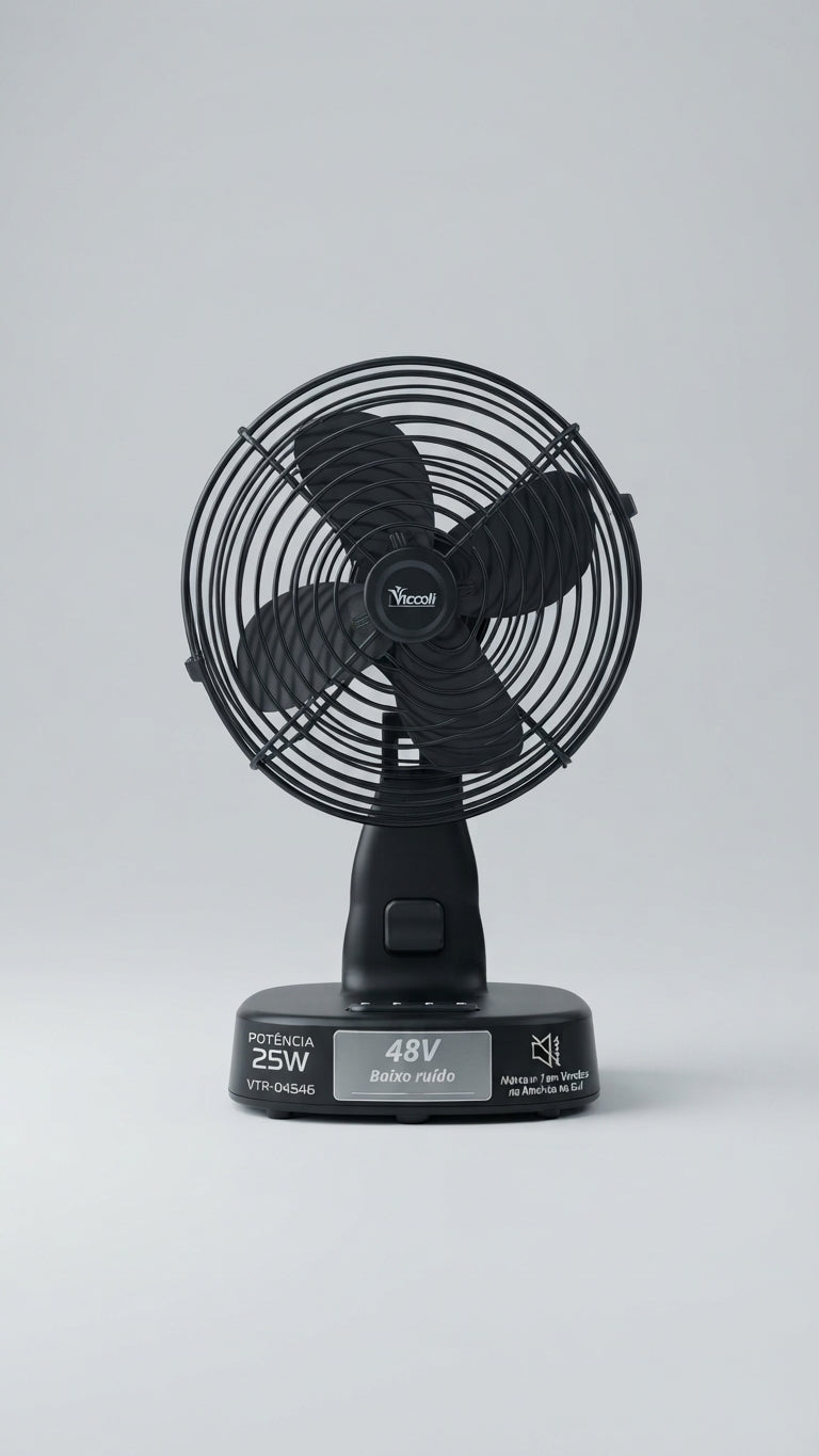 Ventilador Portátil Recargable Viccoli 8 Pulgadas 25W 🌪️🔋 | 48V, Alta Potencia y Bajo Ruido 🤫✨