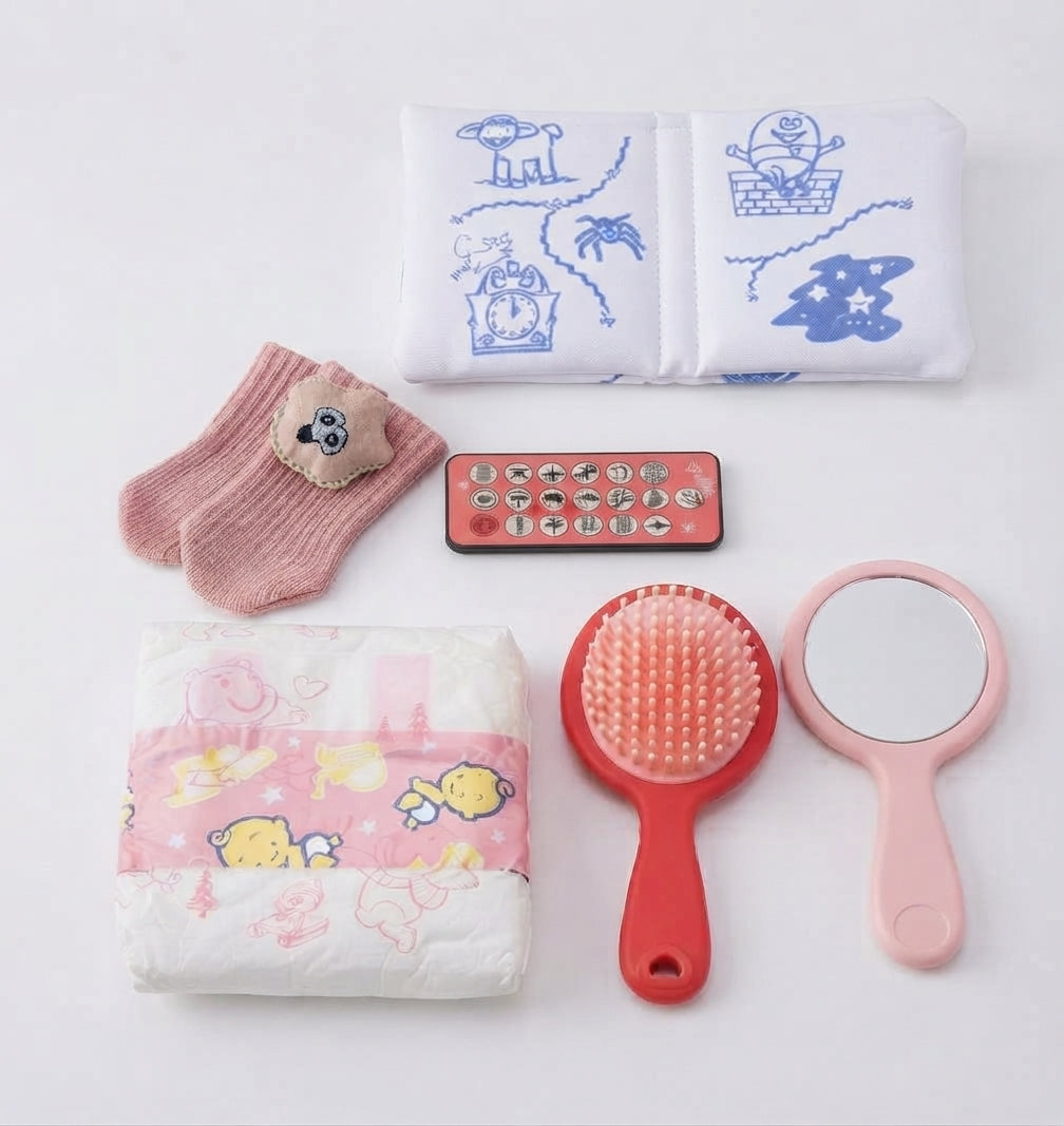 🌟 Muñeca Interactiva Realista de 24 Pulgadas con Cabello Rizado y Accesorios de Cuidado 🌟
