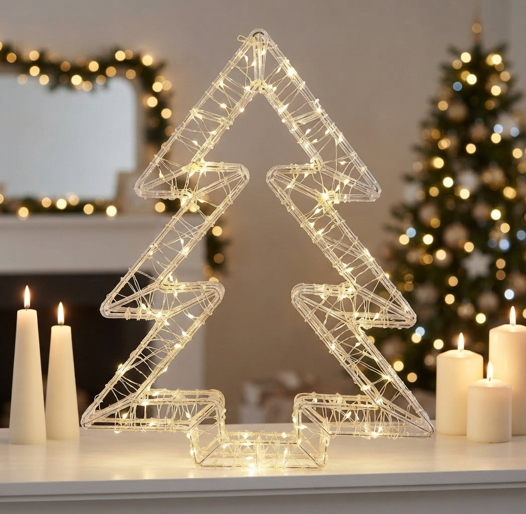 Árbol de Navidad Navideño 3D Colgante con Luces LED de Alta Luminosidad 🎄✨