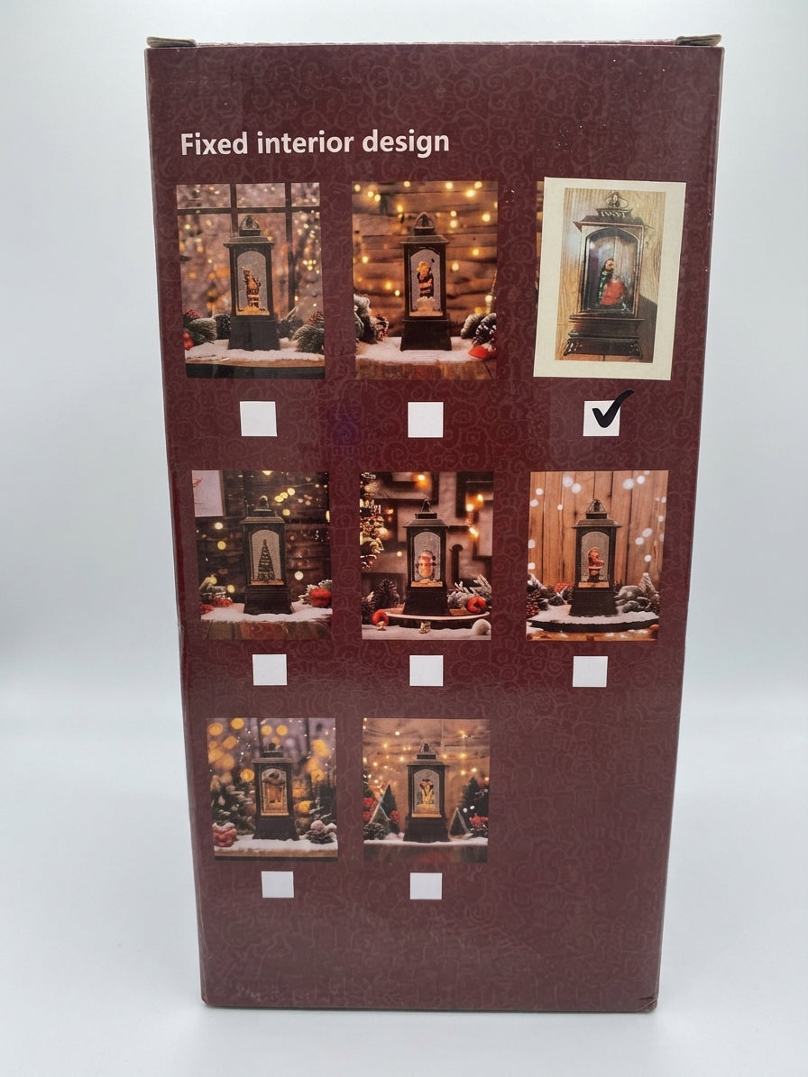 Farol Navideño Decorativo con Movimiento de Nieve y Luz – Múltiples Diseños ✨🎄