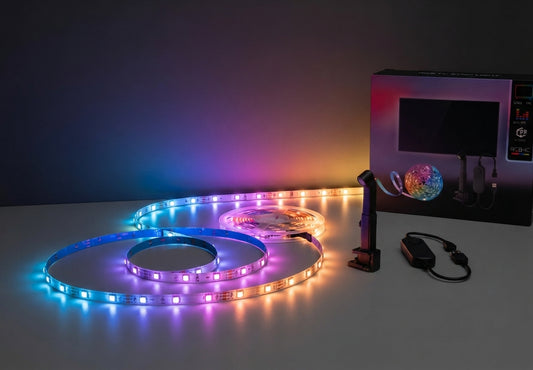 Luces LED RGB Inteligentes Para TV Con Cámara Y Sincronización De Color 📺✨