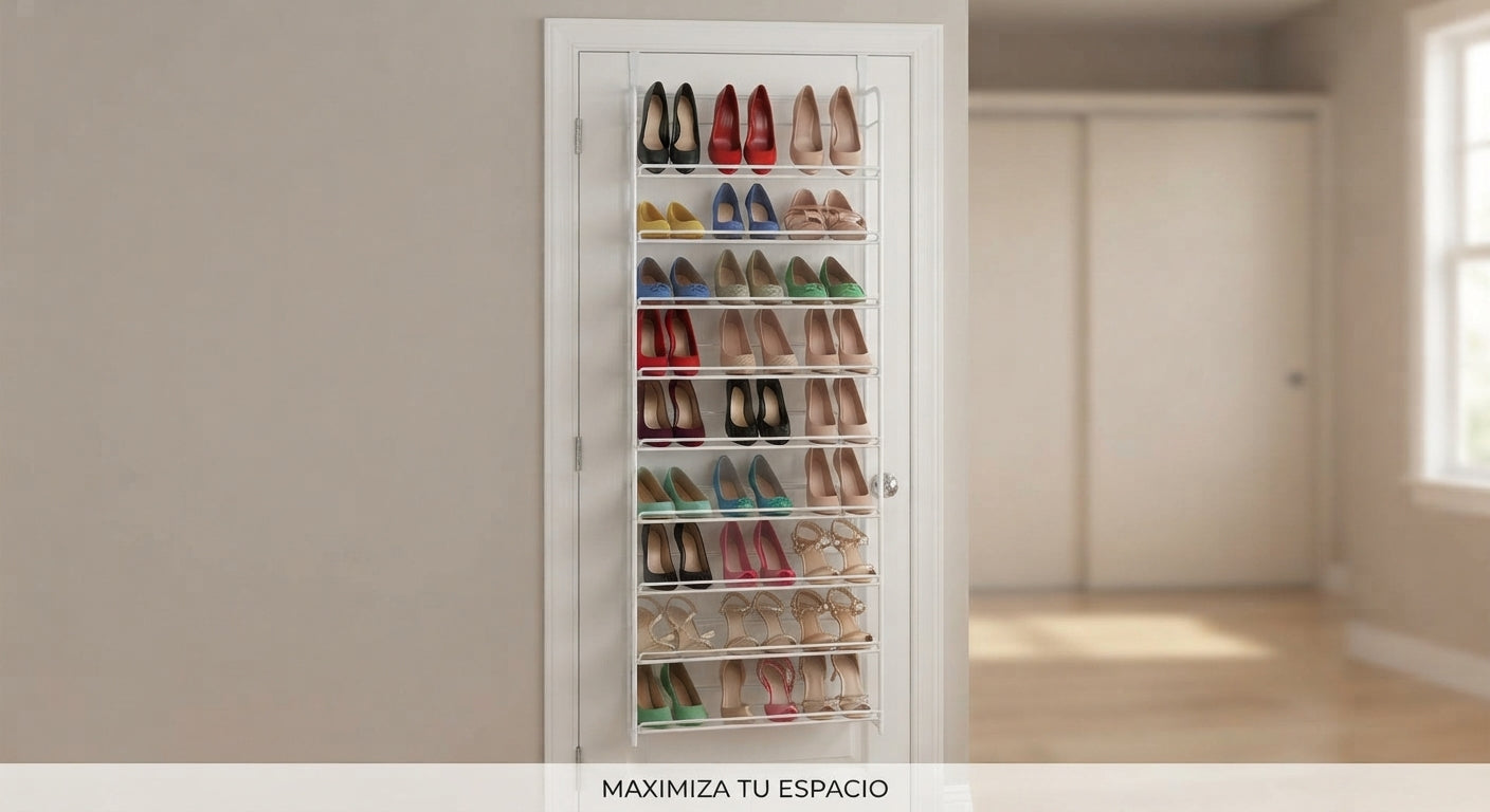 🚪👟 Organizador Zapatero Colgante Para Puerta Ahorro De Espacio Gran Capacidad 🏠✨