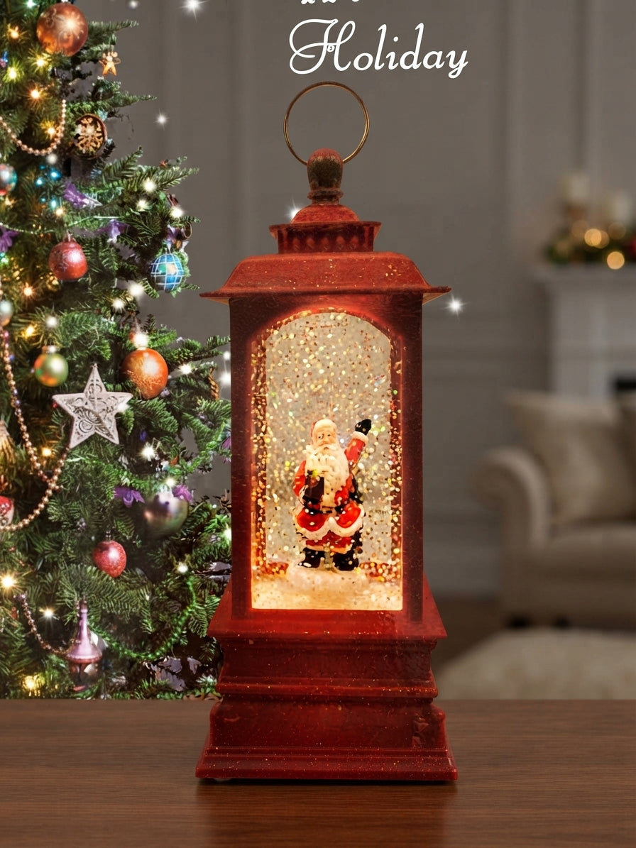 Farol Navideño Decorativo con Movimiento de Nieve y Luz – Múltiples Diseños ✨🎄