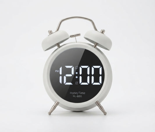 ⏰✨ Reloj Despertador Digital Estilo Vintage Con Pantalla LED Grande HL-8891 🕰️