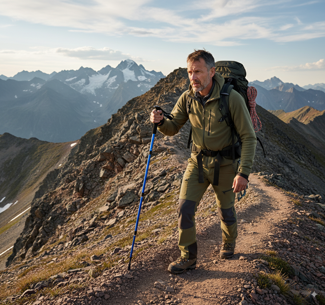 Baston Trekking con Linterna