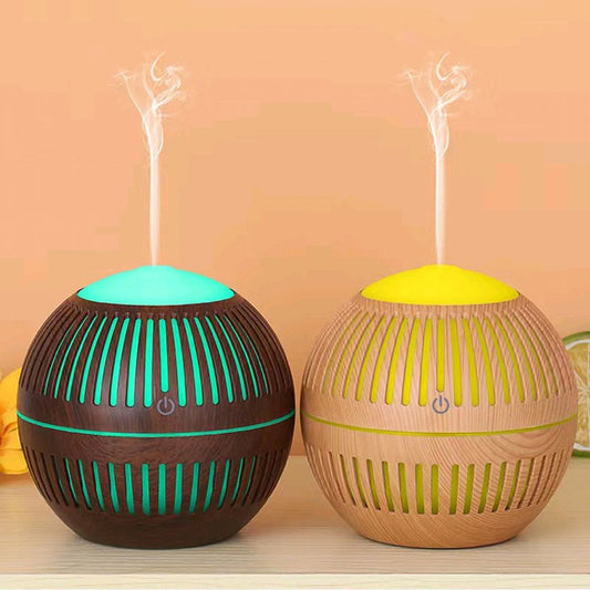 ☁️ Humidificador Ultrasónico Compacto de 200ml | Difusor de Aromas con Luz LED 🌈