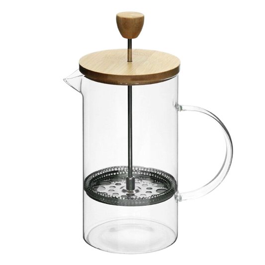 ☕ Prensa Francesa Premium 600ml | Borosilicato y Bambú Natural 🌿
