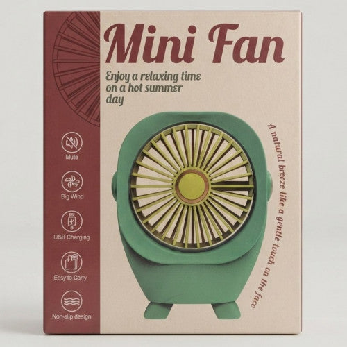 Mini Ventilador Portátil Retro