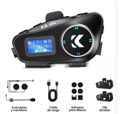 Intercomunicador Bluetooth para Moto KR-M4