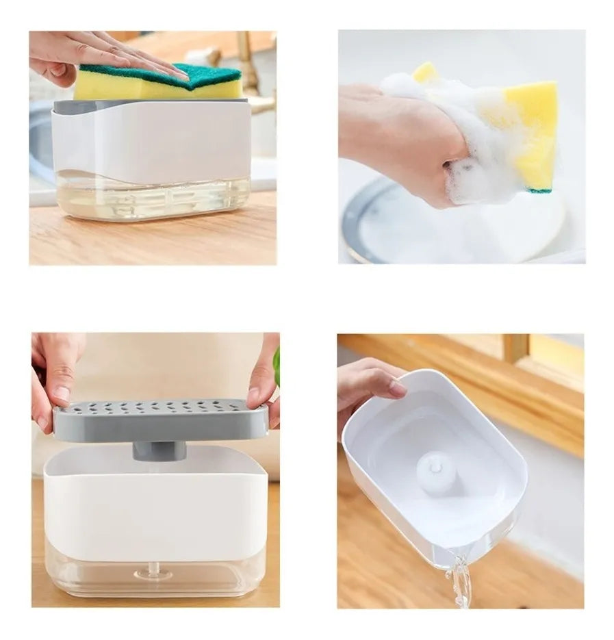 Jabonera Liquida Y Esponja