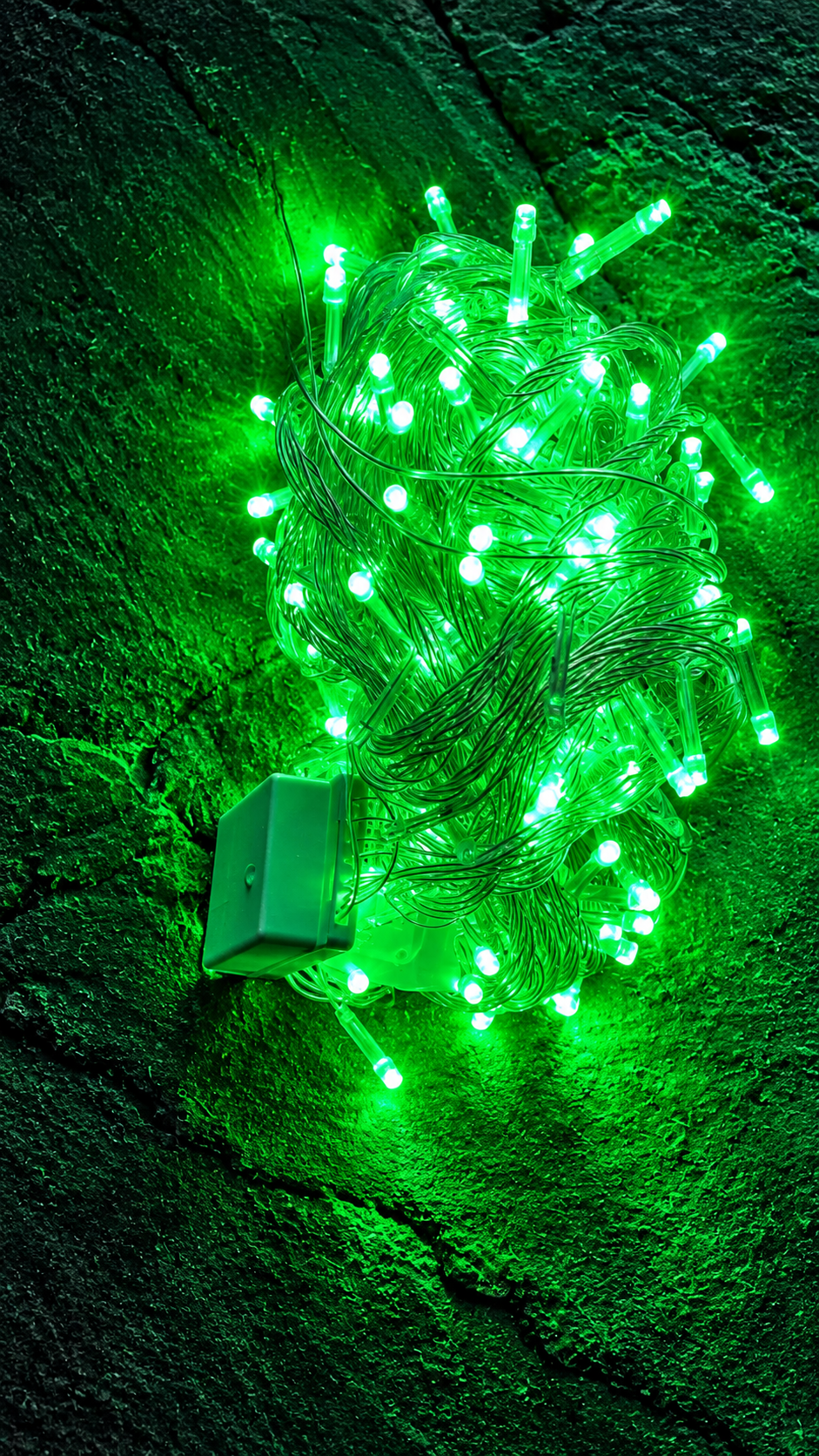 Guirnalda de Luces LED Verde con Caja de Control y Secuencias para Decoración y Fiestas 🟢💡