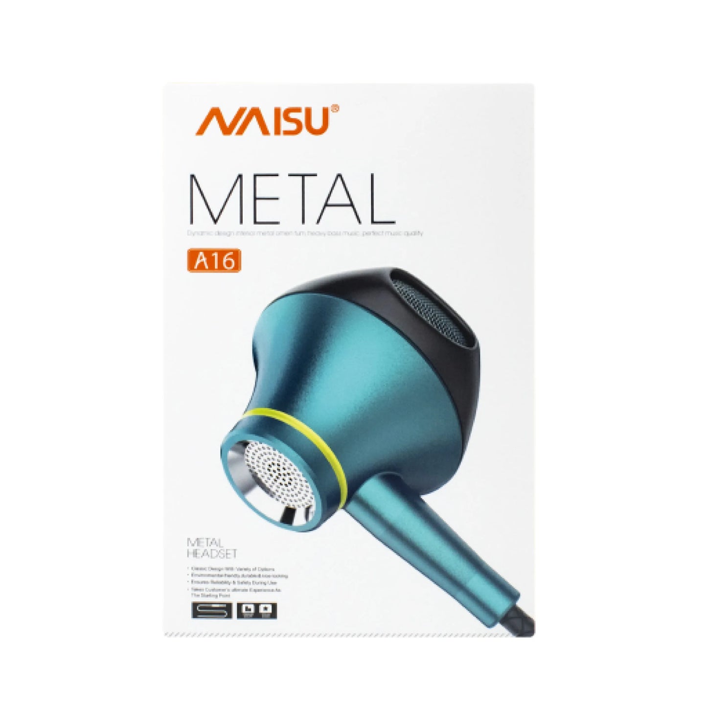 🎧Audífonos In-Ear Metal NAISU A16 Jack 3.5mm - Sonido HD Manos Libres 🎶