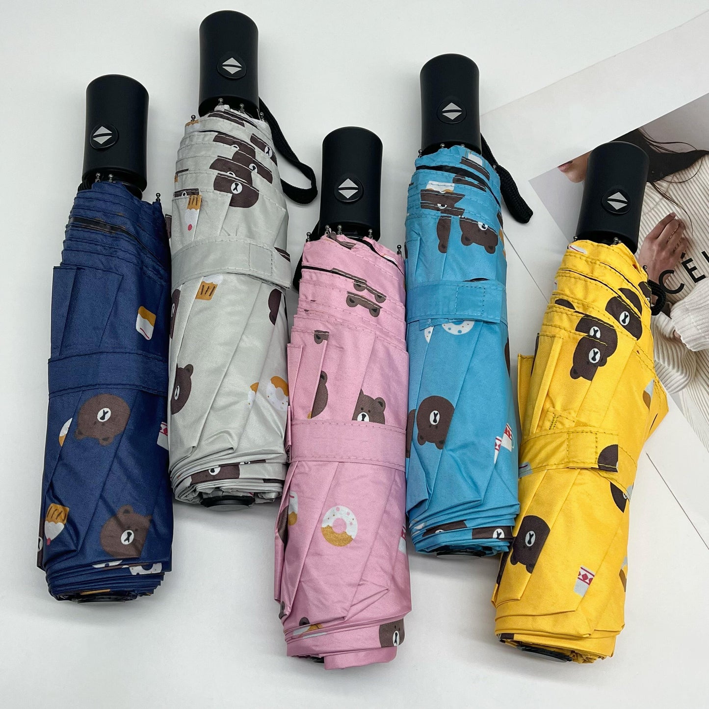 🐻 Sombrilla Automática Premium "Oso" | Diseño Personalizado &amp; Ultra Resistente ☔