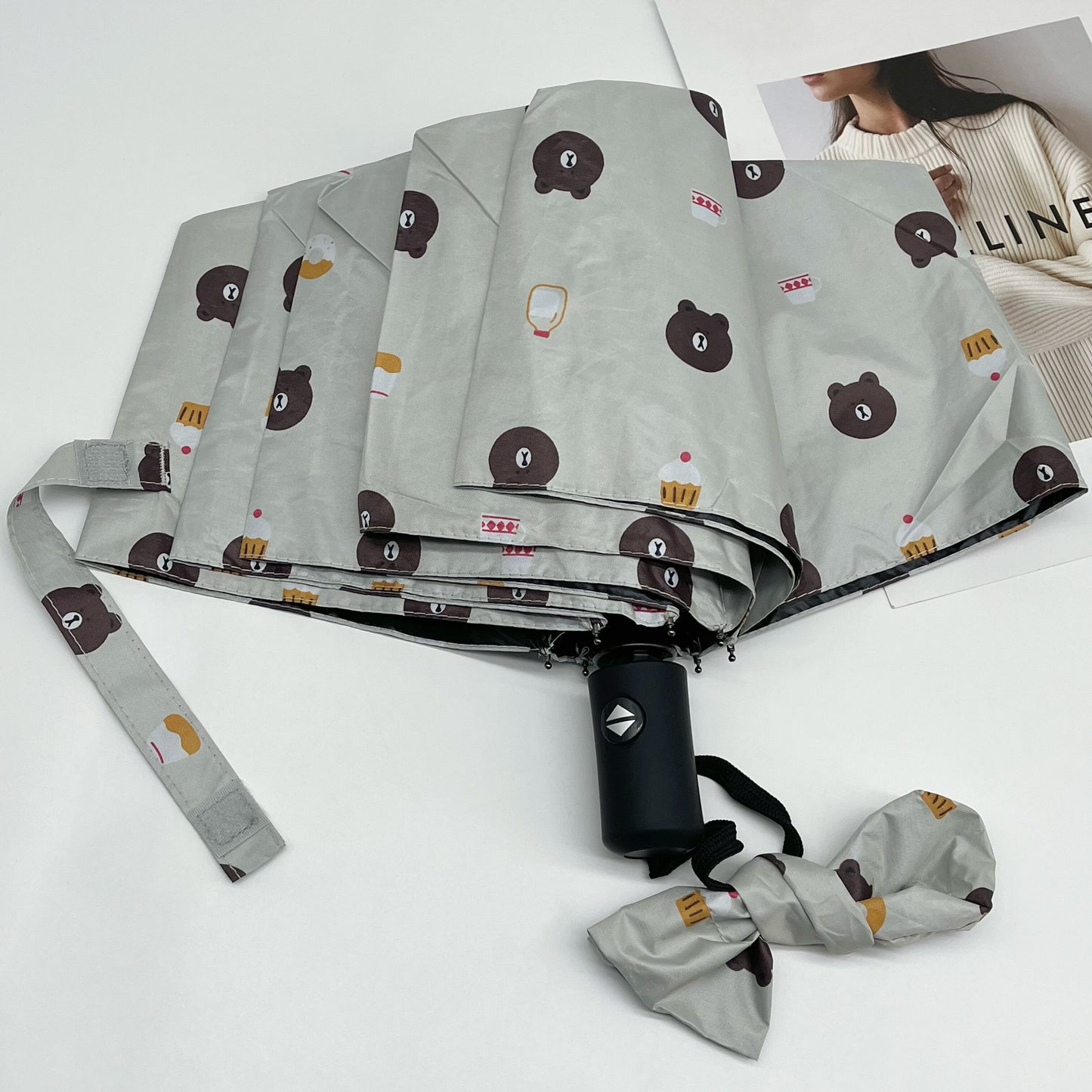 🐻 Sombrilla Automática Premium "Oso" | Diseño Personalizado &amp; Ultra Resistente ☔