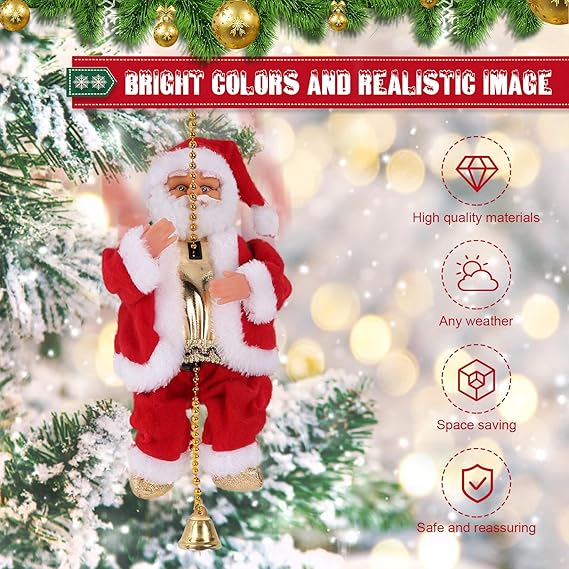 Figura de Papá Noel Escalador en Cadena