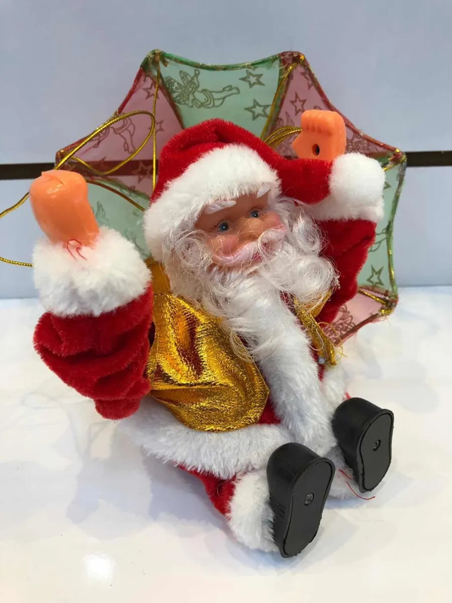 Adorno Navideño: Papá Noel en Paracaídas