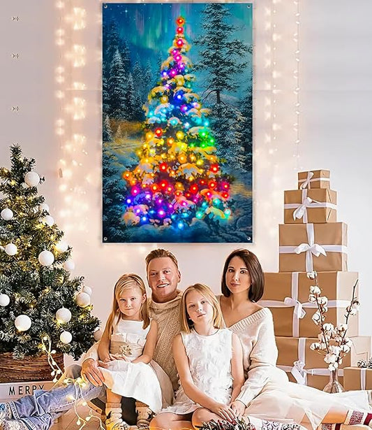 Tapiz de Pared Navideño LED Inteligente