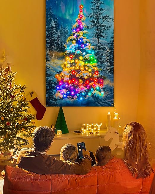 Tapiz de Pared Navideño LED Inteligente