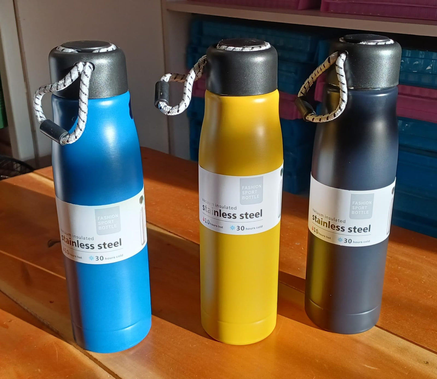 🥤 Termo Deportivo 500ml Acero Inoxidable | Con Cuerda de Transporte 🏃♂️💨