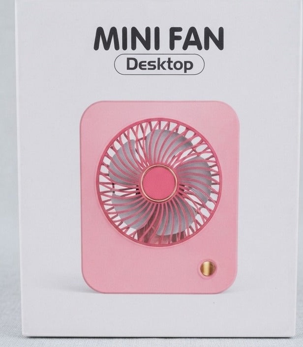 🌸 MINI VENTILADOR DE ESCRITORIO PORTÁCIL CUADRADO 🌸