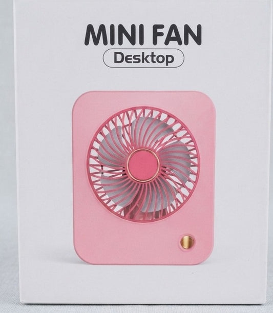 🌸 MINI VENTILADOR DE ESCRITORIO PORTÁCIL CUADRADO 🌸