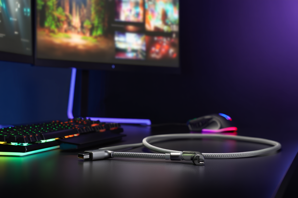 Cable de Carga Rápida USB-C a USB-C de 100W (1 Metro)