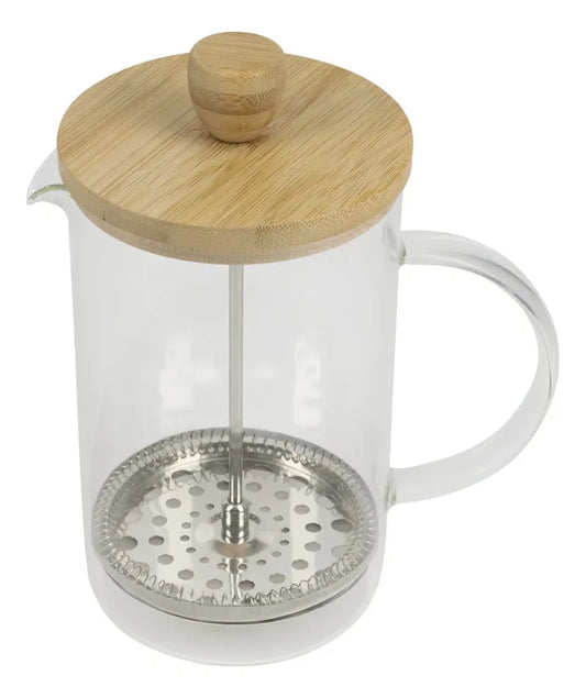 ☕ Prensa Francesa Premium 800ml | Borosilicato y Bambú Natural 🌿