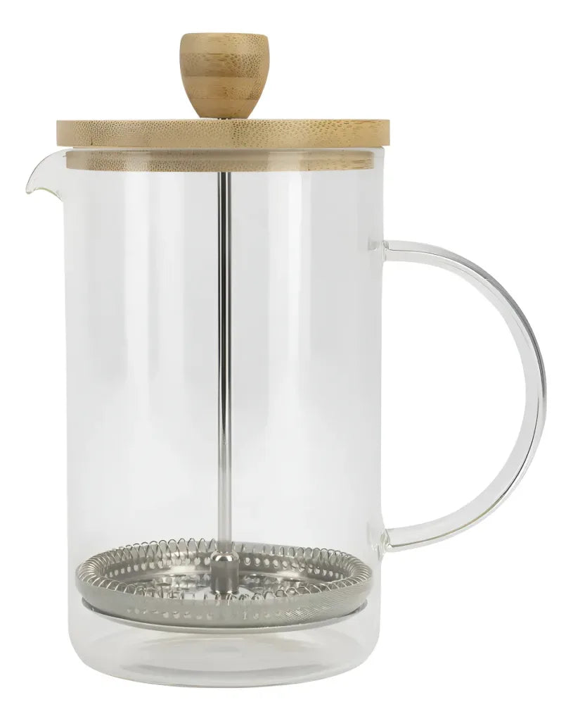 ☕ Prensa Francesa Premium 800ml | Borosilicato y Bambú Natural 🌿