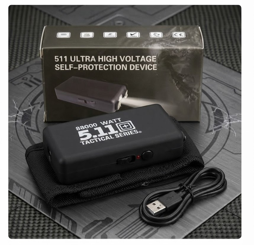 Dispositivo de Defensa Personal Tábano 5.11 Linterna 88000W ⚡🔦