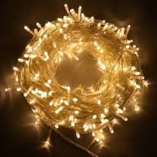 Guirnalda de Luces LED Decorativas / Serie Navideña de Luz Cálida con Cable Transparente 💡