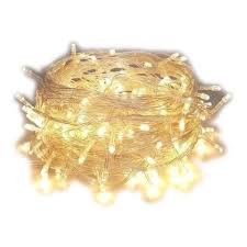 Guirnalda de Luces LED Decorativas / Serie Navideña de Luz Cálida con Cable Transparente 💡