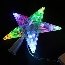 Estrella LED Luminosa Multicolor para Punta de Árbol de Navidad con Iluminación Brillante 🌟🎄
