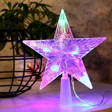 Estrella LED Luminosa Multicolor para Punta de Árbol de Navidad con Iluminación Brillante 🌟🎄