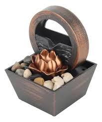Fuente de Agua Decorativa Zen con Luz LED y Piedras Naturales 🌿✨