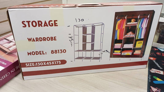 Guardarropa Portátil Desmontable con Estructura Metálica - Solución de Almacenamiento Flexible
